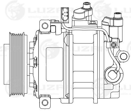 Компрессор кондиционера Volkswagen Touareg (02-)/Audi Q7 (06-) 3.0TDI (LCAC 1855 LCAC1855 LUZAR