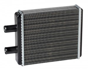 Радиатор отопителя алюминиевый ЛиАЗ 5256, НефАЗ 5299 (короткий, 25мм) (LRh 0325) LRH0325 LUZAR