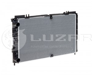 Радиатор охлаждения алюминиевый ВАЗ 2170-73 Приора А/С Panasonic (LRc 01272b) LRC01272B LUZAR