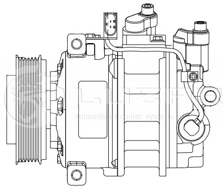 Компрессор кондиционера Volkswagen Touareg (02-)/Audi Q7 (06-) 3.0TDI (LCAC 1855 LCAC1855 LUZAR